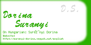 dorina suranyi business card